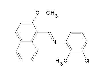 (3-chloro-2-methylphenyl)[(2-methoxy-1-naphthyl)methylene]amine