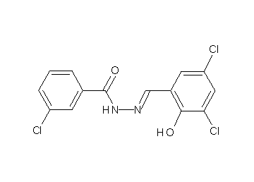 3-chloro-N'-(3,5-dichloro-2-hydroxybenzylidene)benzohydrazide - Click Image to Close