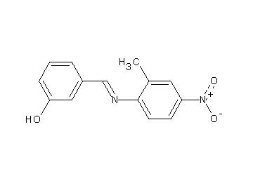 3-{[(2-methyl-4-nitrophenyl)imino]methyl}phenol