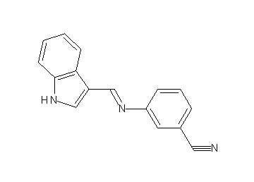 3-[(1H-indol-3-ylmethylene)amino]benzonitrile - Click Image to Close