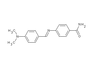 4-{[4-(dimethylamino)benzylidene]amino}benzamide