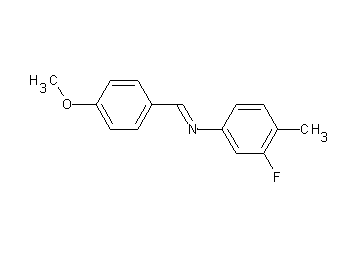 (3-fluoro-4-methylphenyl)(4-methoxybenzylidene)amine