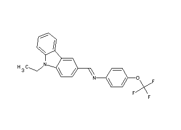 N-[(9-ethyl-9H-carbazol-3-yl)methylene]-4-(trifluoromethoxy)aniline