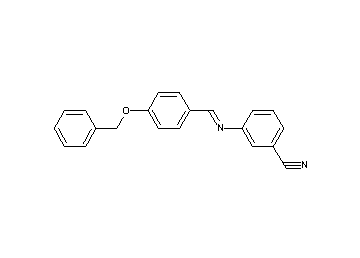 3-{[4-(benzyloxy)benzylidene]amino}benzonitrile