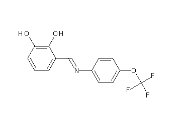 3-({[4-(trifluoromethoxy)phenyl]imino}methyl)-1,2-benzenediol