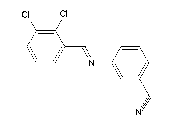 3-[(2,3-dichlorobenzylidene)amino]benzonitrile