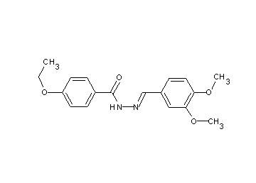 N'-(3,4-dimethoxybenzylidene)-4-ethoxybenzohydrazide - Click Image to Close