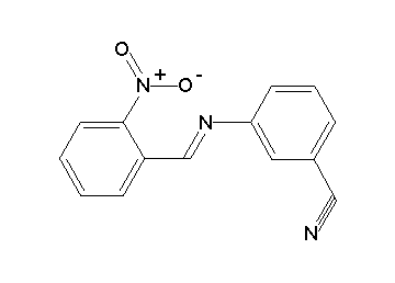 3-[(2-nitrobenzylidene)amino]benzonitrile