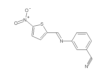 3-{[(5-nitro-2-thienyl)methylene]amino}benzonitrile