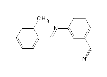 3-[(2-methylbenzylidene)amino]benzonitrile