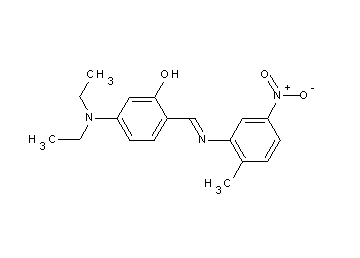 5-(diethylamino)-2-{[(2-methyl-5-nitrophenyl)imino]methyl}phenol
