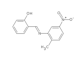 2-{[(2-methyl-5-nitrophenyl)imino]methyl}phenol - Click Image to Close
