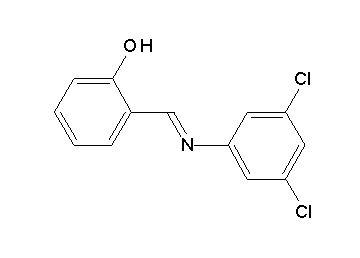 2-{[(3,5-dichlorophenyl)imino]methyl}phenol