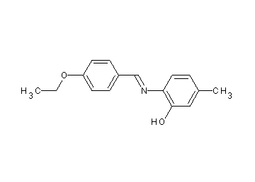 2-[(4-ethoxybenzylidene)amino]-5-methylphenol