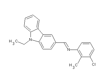 (3-chloro-2-methylphenyl)[(9-ethyl-9H-carbazol-3-yl)methylene]amine