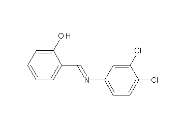 2-{[(3,4-dichlorophenyl)imino]methyl}phenol