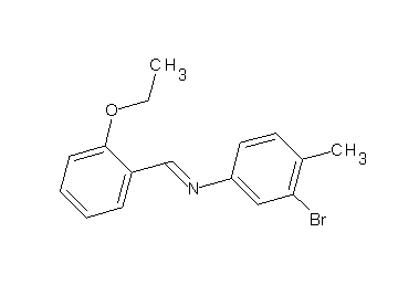 (3-bromo-4-methylphenyl)(2-ethoxybenzylidene)amine