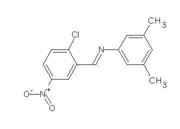 N-(2-chloro-5-nitrobenzylidene)-3,5-dimethylaniline