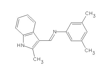(3,5-dimethylphenyl)[(2-methyl-1H-indol-3-yl)methylene]amine - Click Image to Close