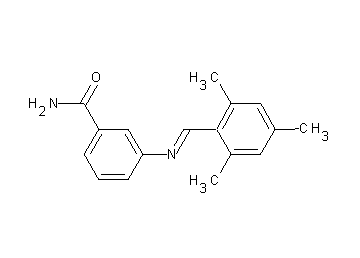 3-[(mesitylmethylene)amino]benzamide