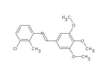 (3-chloro-2-methylphenyl)(3,4,5-trimethoxybenzylidene)amine