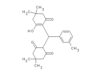2-[(2-hydroxy-4,4-dimethyl-6-oxo-1-cyclohexen-1-yl)(3-methylphenyl)methyl]-5,5-dimethyl-1,3-cyclohexanedione
