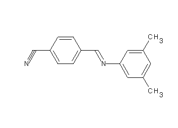 4-{[(3,5-dimethylphenyl)imino]methyl}benzonitrile