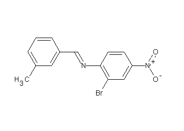 (2-bromo-4-nitrophenyl)(3-methylbenzylidene)amine