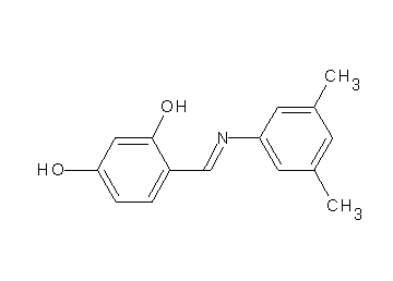 4-{[(3,5-dimethylphenyl)imino]methyl}-1,3-benzenediol - Click Image to Close