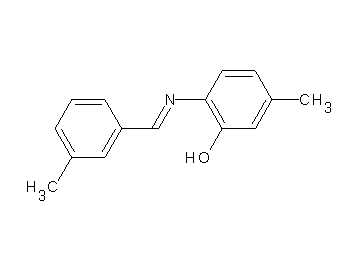 5-methyl-2-[(3-methylbenzylidene)amino]phenol