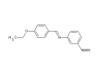 3-[(4-ethoxybenzylidene)amino]benzonitrile