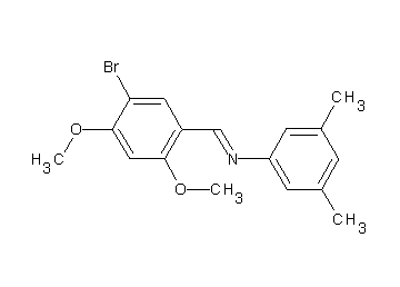 N-(5-bromo-2,4-dimethoxybenzylidene)-3,5-dimethylaniline