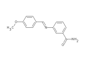 3-[(4-methoxybenzylidene)amino]benzamide