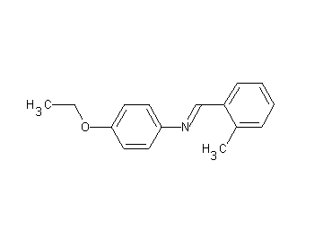 (4-ethoxyphenyl)(2-methylbenzylidene)amine (4-ethoxyphenyl)(2-methylbenzylidene)amine
