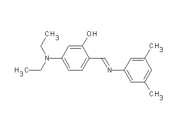 5-(diethylamino)-2-{[(3,5-dimethylphenyl)imino]methyl}phenol