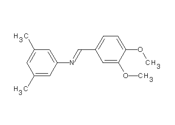 N-(3,4-dimethoxybenzylidene)-3,5-dimethylaniline