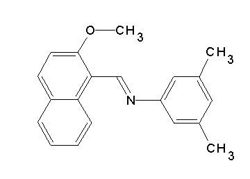 N-[(2-methoxy-1-naphthyl)methylene]-3,5-dimethylaniline
