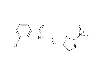 3-chloro-N'-[(5-nitro-2-furyl)methylene]benzohydrazide