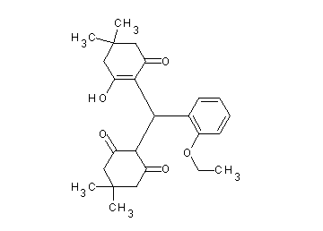 2-[(2-ethoxyphenyl)(2-hydroxy-4,4-dimethyl-6-oxo-1-cyclohexen-1-yl)methyl]-5,5-dimethyl-1,3-cyclohexanedione