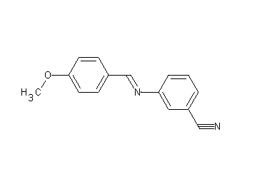 3-[(4-methoxybenzylidene)amino]benzonitrile