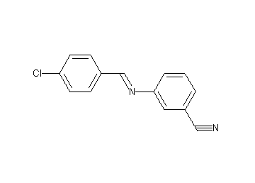 3-[(4-chlorobenzylidene)amino]benzonitrile