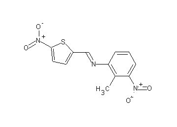 (2-methyl-3-nitrophenyl)[(5-nitro-2-thienyl)methylene]amine
