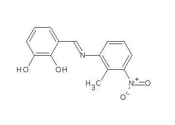 3-{[(2-methyl-3-nitrophenyl)imino]methyl}-1,2-benzenediol