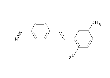 4-{[(2,5-dimethylphenyl)imino]methyl}benzonitrile