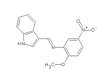N-(1H-indol-3-ylmethylene)-2-methoxy-5-nitroaniline