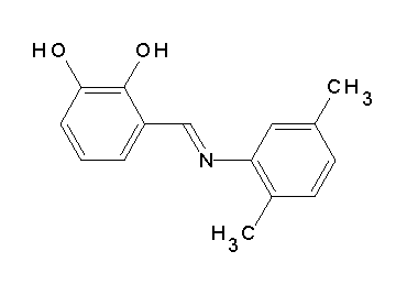 3-{[(2,5-dimethylphenyl)imino]methyl}-1,2-benzenediol