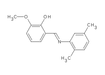 2-{[(2,5-dimethylphenyl)imino]methyl}-6-methoxyphenol