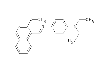 N,N-diethyl-N'-[(2-methoxy-1-naphthyl)methylene]-1,4-benzenediamine
