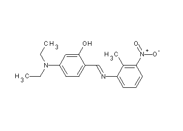 5-(diethylamino)-2-{[(2-methyl-3-nitrophenyl)imino]methyl}phenol