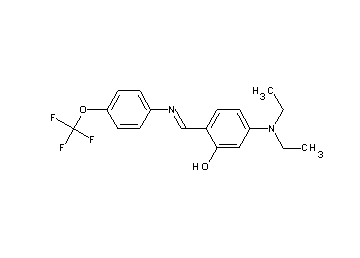 5-(diethylamino)-2-({[4-(trifluoromethoxy)phenyl]imino}methyl)phenol